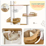 SkyScratch Deluxe: Tall, Well-Designed Cat Scratching Condo Tower with Multiple Capsules