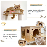 SkyScratch Deluxe: Tall, Well-Designed Cat Scratching Condo Tower with Multiple Capsules