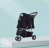 Classic 3-Wheel Pet Pram Foldable Washable Light Weight Pet Stollers