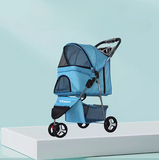 Classic 3-Wheel Pet Pram Foldable Washable Light Weight Pet Stollers