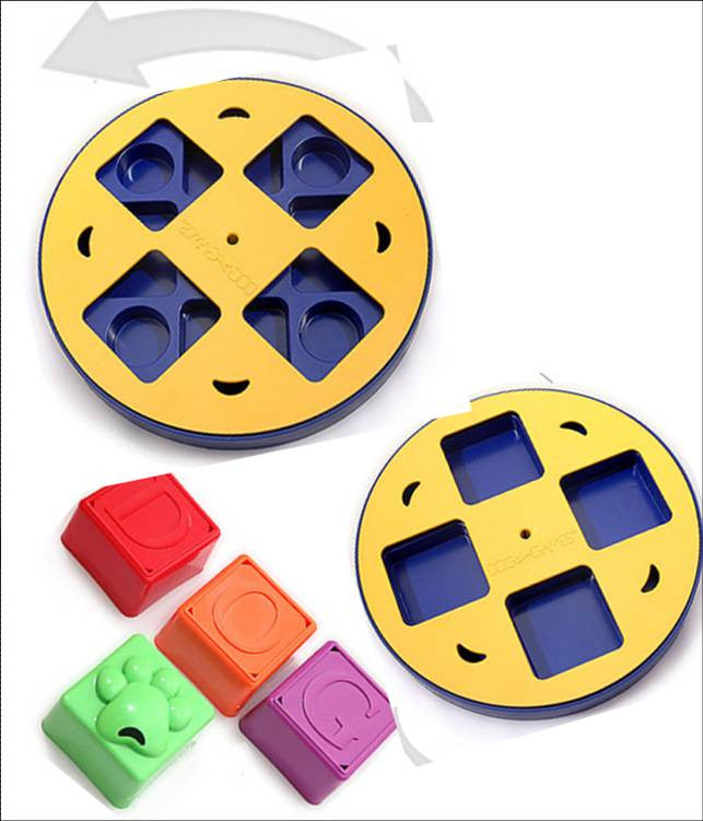 Dog Games Doggy Blocks Spinner Pet Toy