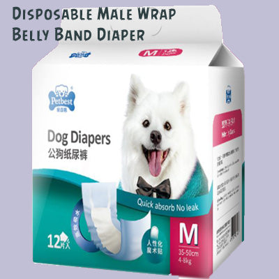 Male Dog Nappy Diapers Pet Puppy Belly Wrap Band Sanitary Pants