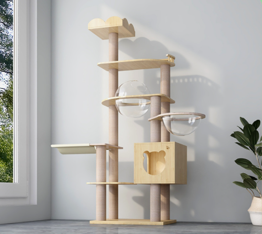 Ultimate Incredible Spaceship Cat Tree PVC Natural sisal rope ...